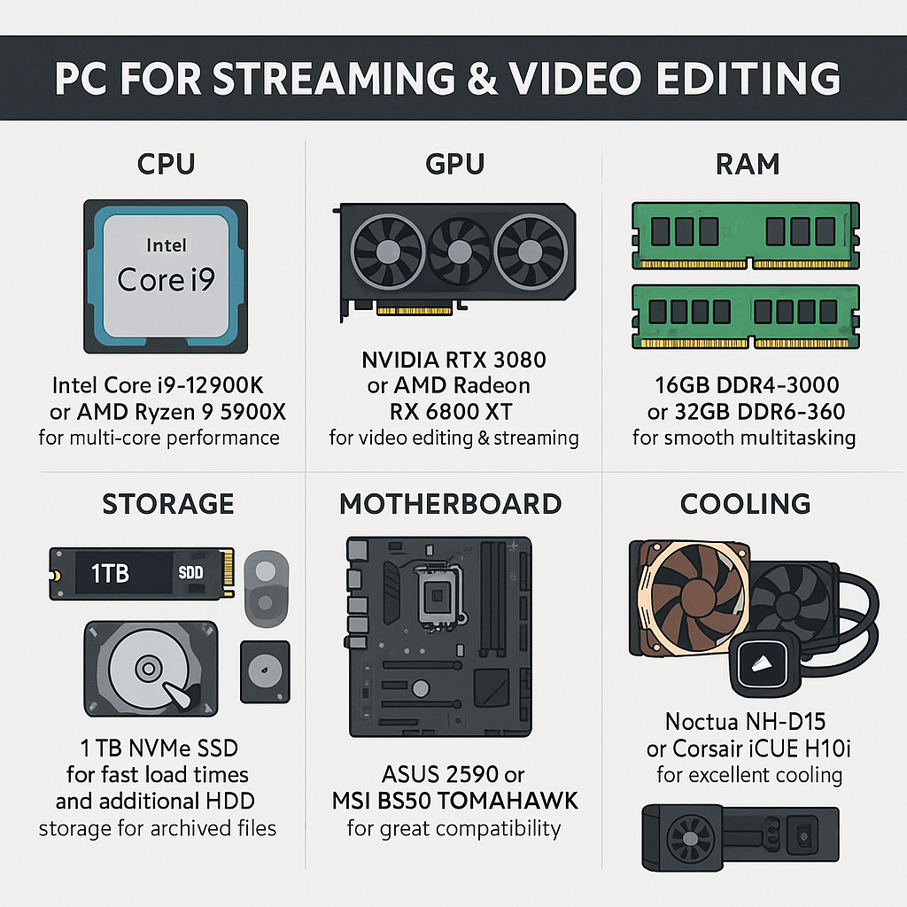How to Build a PC for Streaming and Video Editing